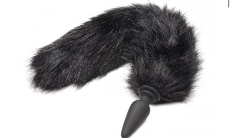 Large Anal Plug with Interchangeable Fox Tail