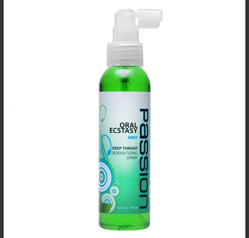 Oral Ecstasy Mint Flavored Deep Throat Numbing Spray- 4 oz